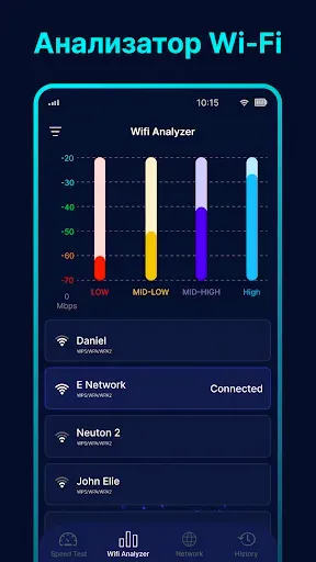 Скриншот 5 — WiFi Анализатор – Спидтест