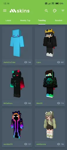 Скриншот 1 — MSkins - Скины Minecraft