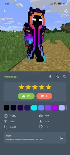 Скриншот 2 — MSkins - Скины Minecraft