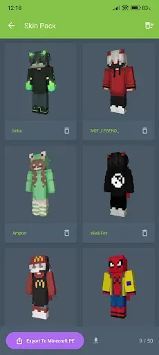 Скриншот 6 — MSkins - Скины Minecraft