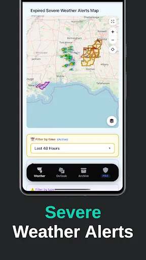 Скриншот 2 — Tornado Tracker by TornadoPath