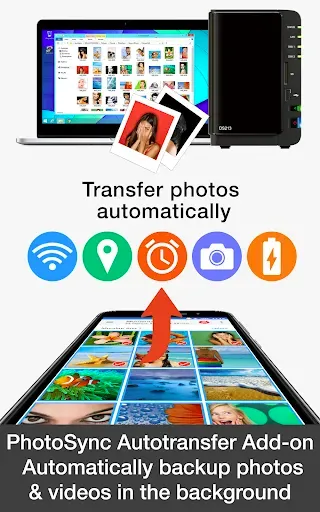 Скриншот 1 — PhotoSync Autotransfer Add-On