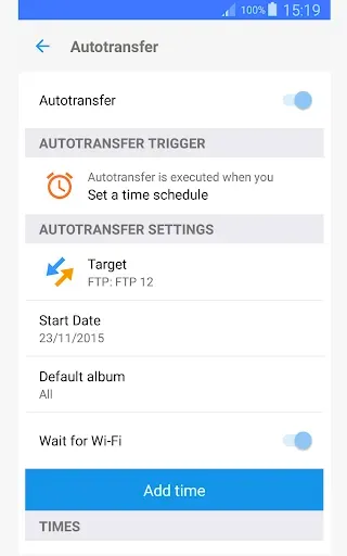 Скриншот 7 — PhotoSync Autotransfer Add-On