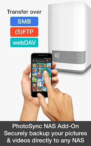 Скриншот 1 — PhotoSync NAS Add-On