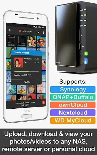 Скриншот 2 — PhotoSync NAS Add-On