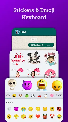 Скриншот 2 — Bobble AI Keyboard Fonts,Emoji