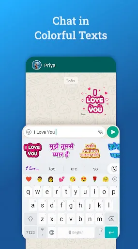 Скриншот 5 — Bobble AI Keyboard Fonts,Emoji