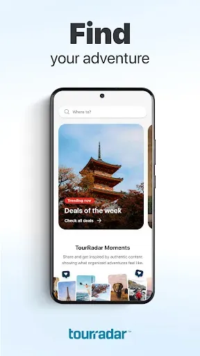 Скриншот 1 — TourRadar: Tours & Adventures