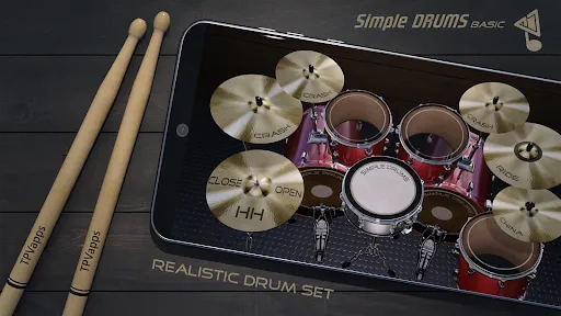Скриншот 1 — Simple Drums Basic - 3D Drums