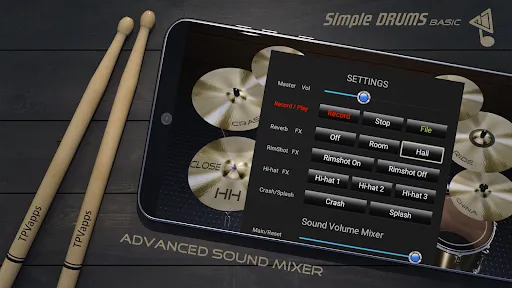 Скриншот 3 — Simple Drums Basic - 3D Drums