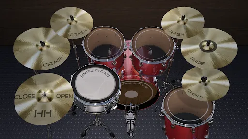 Скриншот 4 — Simple Drums Basic - 3D Drums