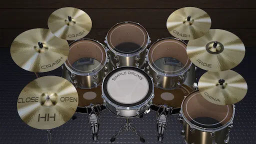 Скриншот 6 — Simple Drums Basic - 3D Drums
