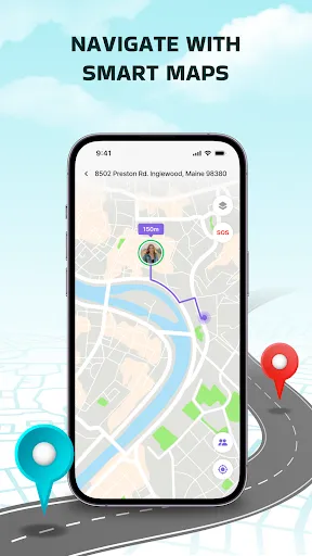 Скриншот 2 — Live GPS Tracker - Locator