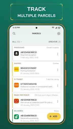 Скриншот 1 — Track Me Fast Package Tracker