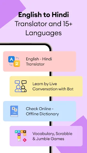 Скриншот 1 — Hindi English Translator