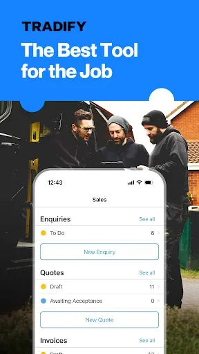 Скриншот 1 — Tradify - Easy Job Management