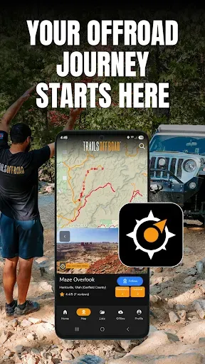 Скриншот 1 — Trails Offroad: Offline Maps