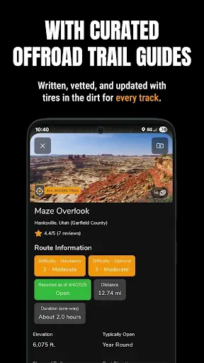 Скриншот 2 — Trails Offroad: Offline Maps