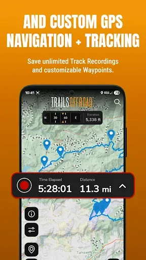 Скриншот 3 — Trails Offroad: Offline Maps