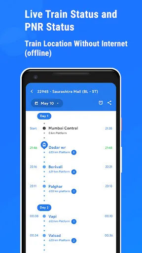 Скриншот 2 — Live Train Status : PNR Status