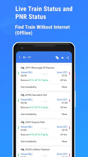 Скриншот 4 — Live Train Status : PNR Status