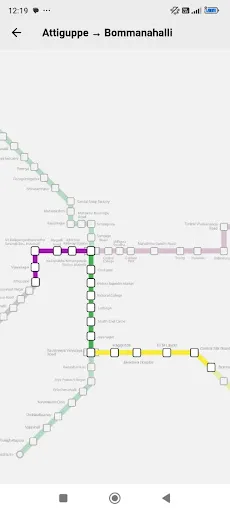 Скриншот 3 — Bangalore Metro Route Map Fare