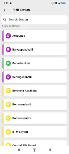 Скриншот 6 — Bangalore Metro Route Map Fare