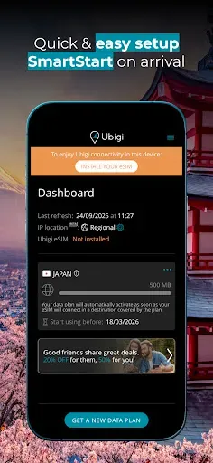 Скриншот 3 — Ubigi: Travel esim mobile data