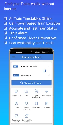 Скриншот 2 — Track My Train - Live Status