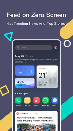 Скриншот 1 — XOS Launcher - Cool,Stylish