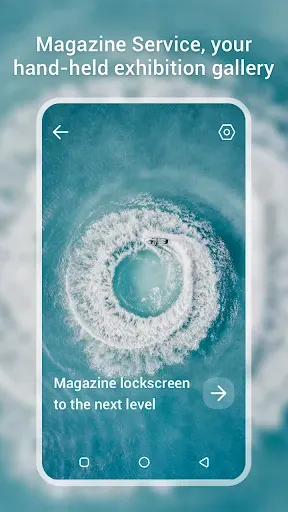 Скриншот 1 — Magazine Lockscreen HiOS