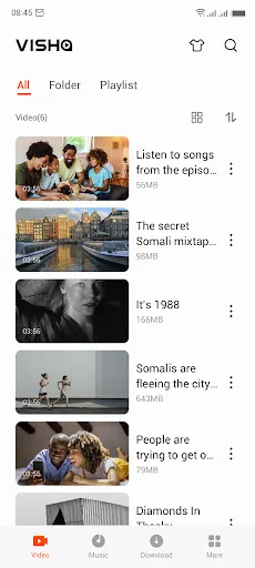 Скриншот 1 — Visha-Video Player All Formats