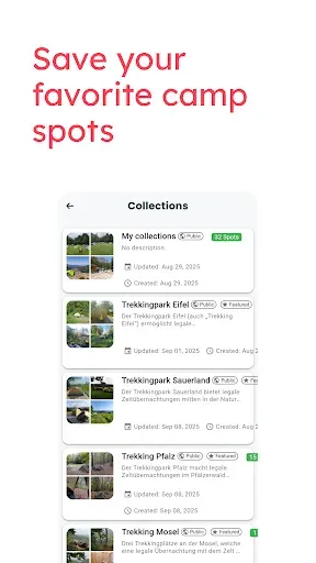Скриншот 6 — TrekSpots | Tent camping map