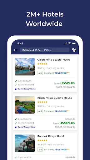 Скриншот 2 — Travala: Book Travel Deals