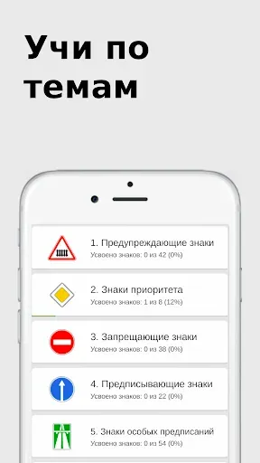 Скриншот 2 — Дорожные знаки ПДД 2026: тесты