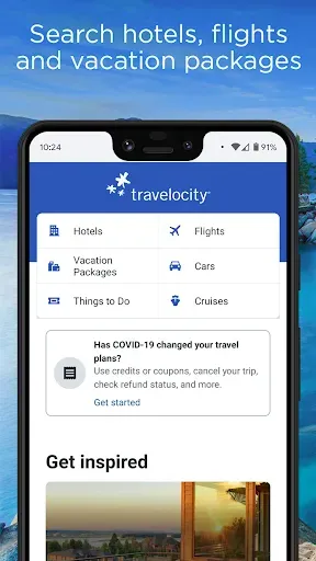Скриншот 1 — Travelocity Hotels & Flights