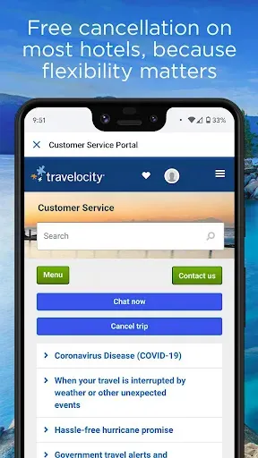 Скриншот 2 — Travelocity Hotels & Flights