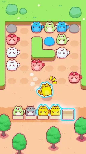Скриншот 1 — Cat Block Jam: Healing Puzzle