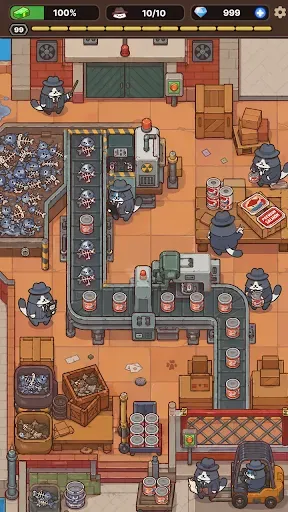 Скриншот 1 — Cat Mafia: Idle Tycoon Games