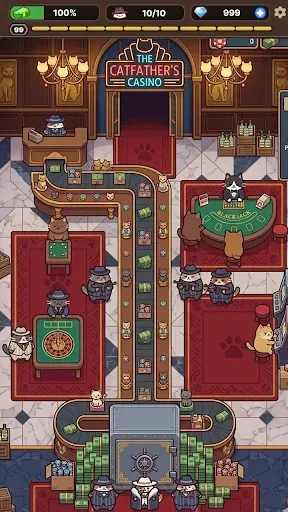 Скриншот 3 — Cat Mafia: Idle Tycoon Games