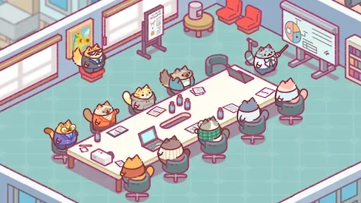 Скриншот 6 — Office Cat: Тайкун Идл