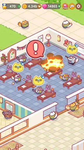Скриншот 4 — Cat School: Idle Cute Tycoon