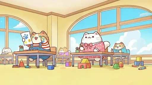 Скриншот 6 — Cat School: Idle Cute Tycoon