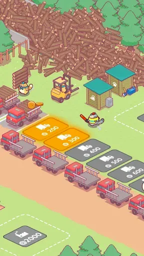 Скриншот 2 — Lumbercat: Cute Idle Tycoon