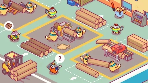 Скриншот 7 — Lumbercat: Cute Idle Tycoon