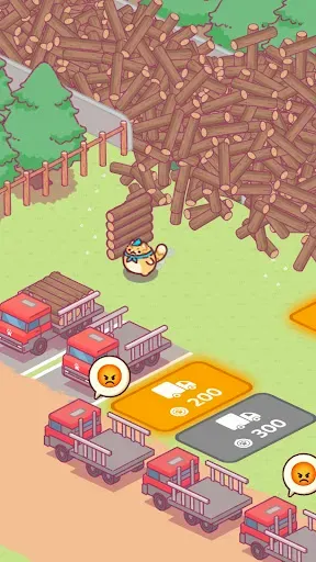 Скриншот 8 — Lumbercat: Cute Idle Tycoon