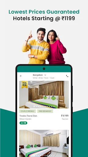 Скриншот 2 — Treebo Club: Hotel Booking App