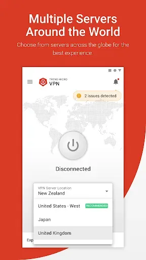 Скриншот 3 — Trend Micro VPN-Safe VPN Proxy