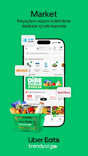 Скриншот 3 — Trendyol Go: Yemek, Market, Su