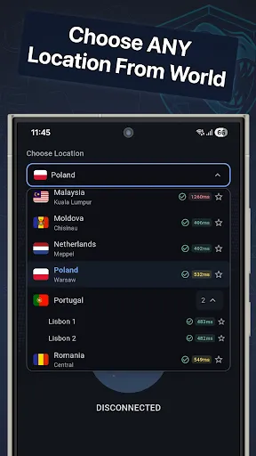 Скриншот 4 — T-Rex VPN - Secure VPN Client